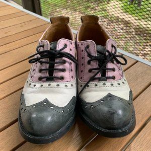 Fluevog Amanda - sz 8 Pink & Gray